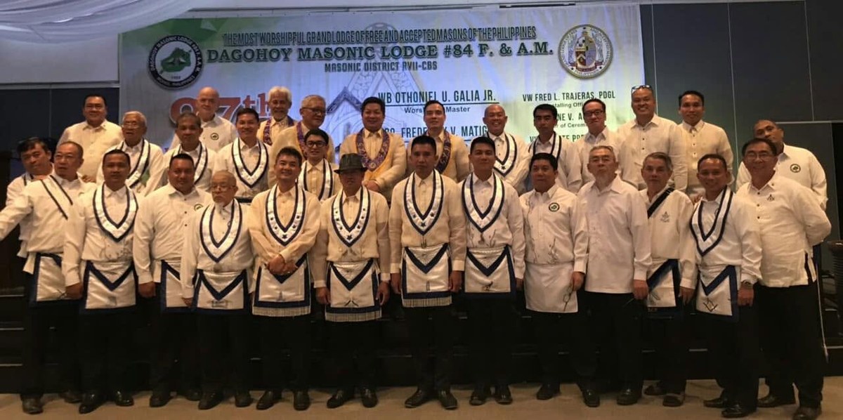 Moises Millanar at the Dagohoy Masonic Lodge annual meeting